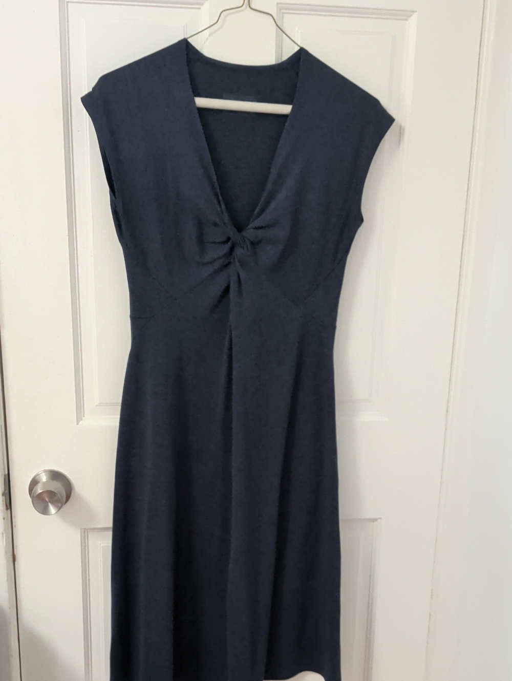 Patagonia Navy Twist-Front Midi Dress
